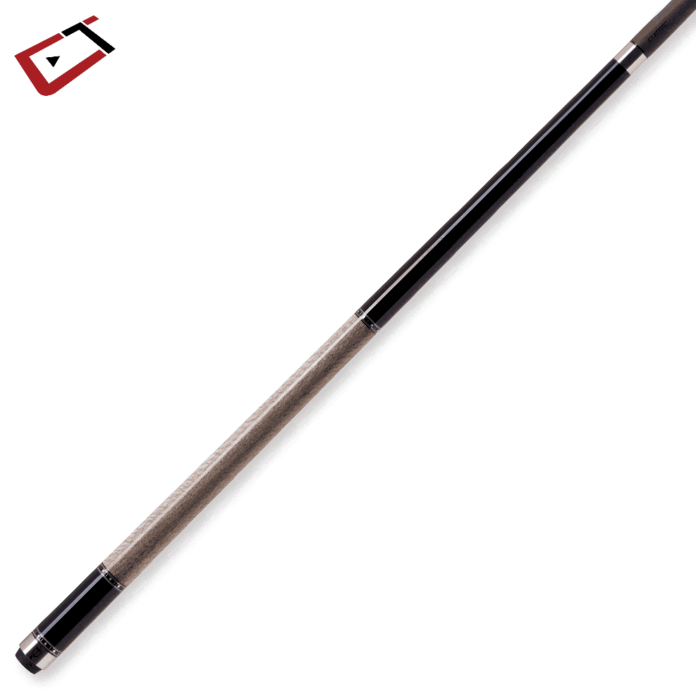 Baguette de billard Cuetec Cynergy Truewood Sycamore I, gris et noir, sans grip, 12,5 mm, 19 oz