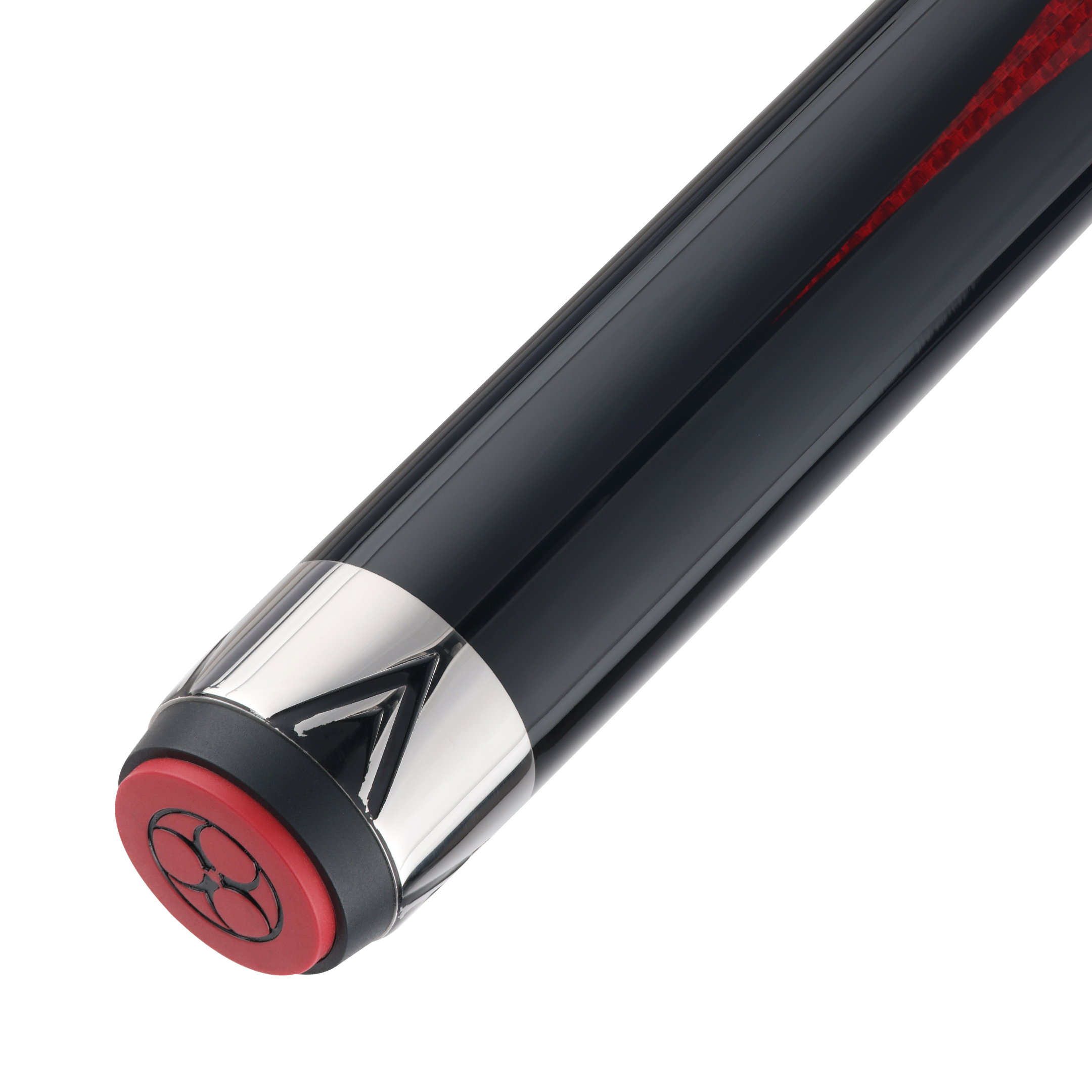 BAGUETTE DE BILLARD POISON MAELITH AVEC FLÈCHE EN FIBRE DE CARBONE - ROUGE/NOIR - SANS WRAP 12.4MM 19OZ