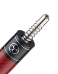 BAGUETTE DE BILLARD POISON MAELITH AVEC FLÈCHE EN FIBRE DE CARBONE - GRISE/ROUGE - SANS WRAP 12.4MM 19OZ