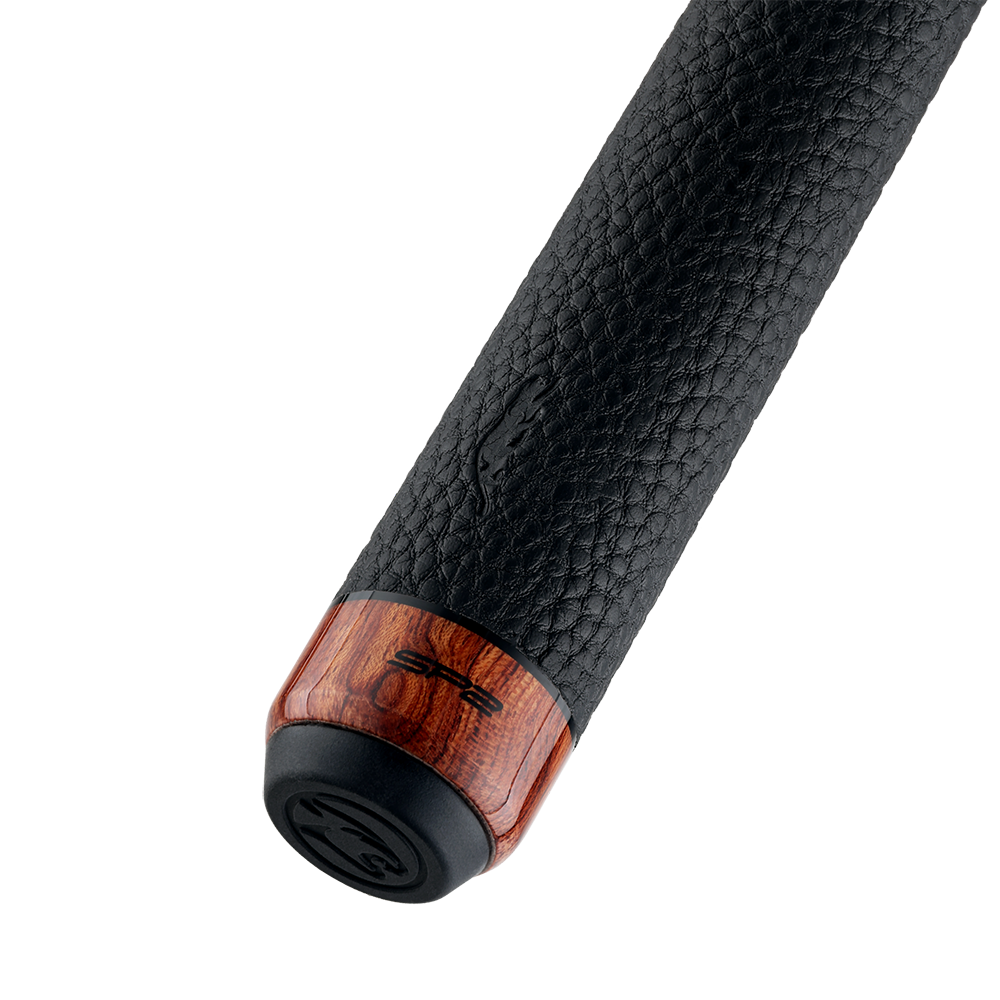 MANCHE DE BAGUETTE DE BILLARD SP2 - BOIS PALISSANDRE AVEC STYLE EXOTIQUE GRIP EN CUIR DE LUXE UNI-LOC - ÉDITION LIMITÉE