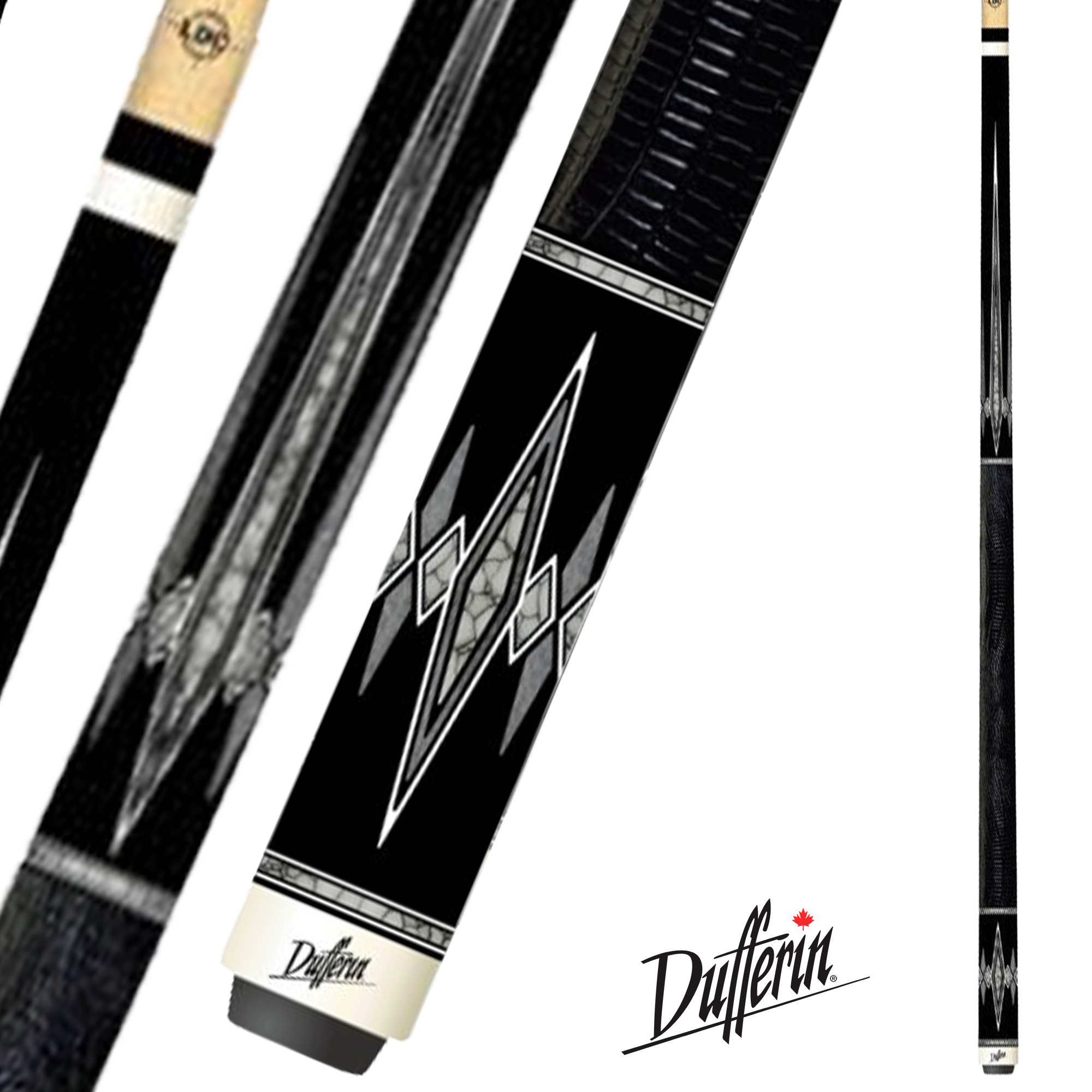 BAGUETTE DE BILLARD DUFFERIN 500 SERIES 543 FLÈCHE TECH NOIRE 13MM 19OZ