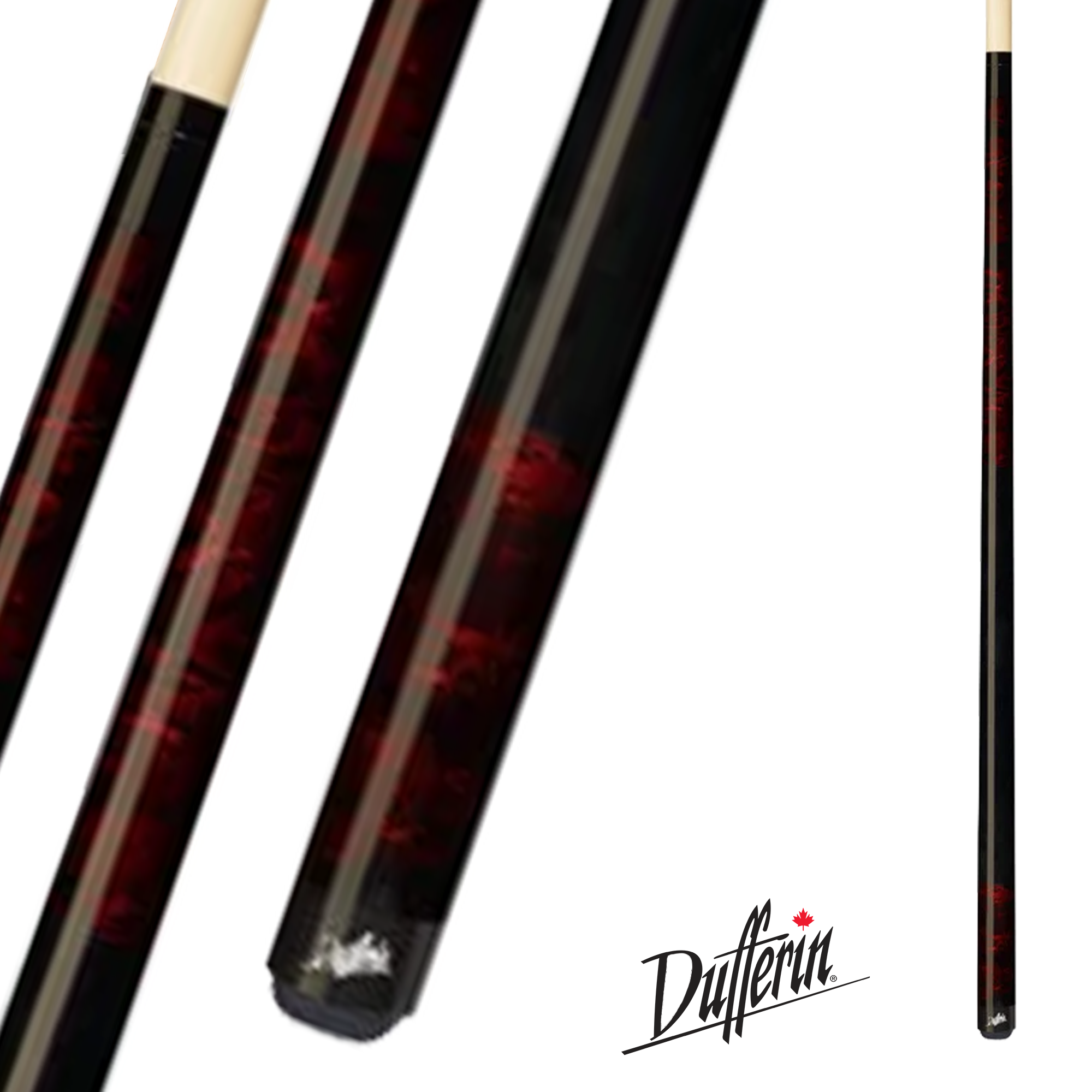 BAGUETTE DE BILLARD DUFFERIN ROUGE MARBLE SERIES 13MM 19OZ