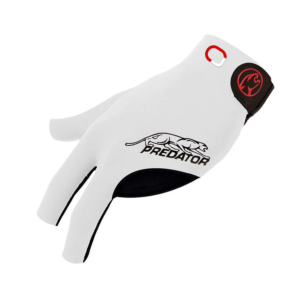PREDATOR JASMIN OUSCHAN SECOND SKIN PREMIUM FINGERLESS WHITE BILLIARD GLOVE