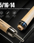 BAGUETTE DE BILLARD BALABUSHKA GB1 BLANCHE/BRUNE GRIP LIN 13MM 19OZ