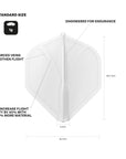 ENSEMBLE DE 3 PLUMES DE DARDS SHOT MOULÉES AIRFOIL STANDARD