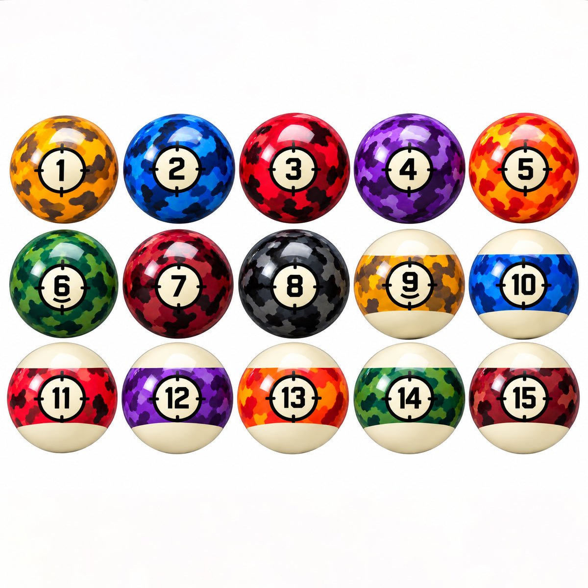 ARAMITH CAMOUFLAGE INDIVIDUAL BALLS 2 1/4