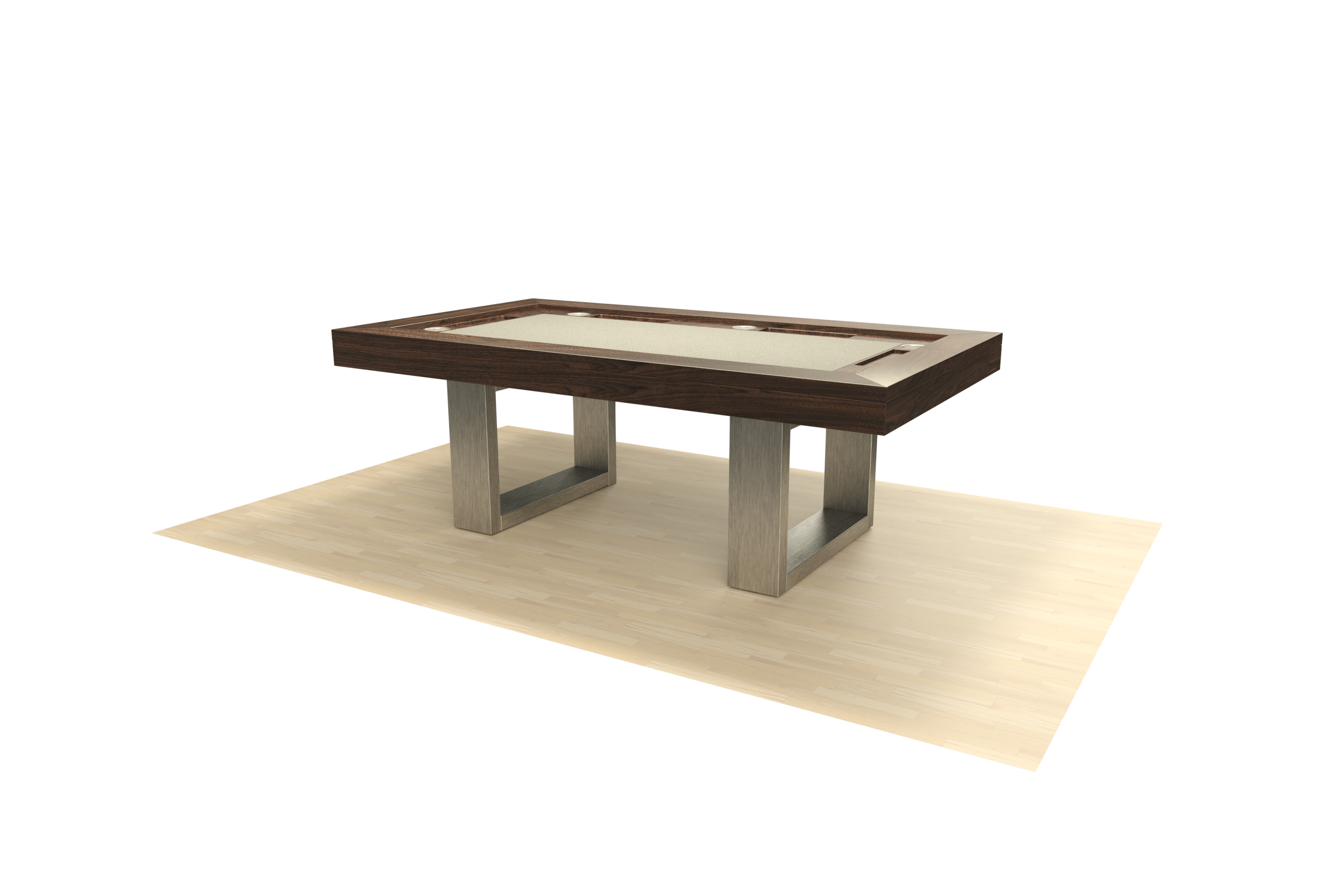 BRIDGE STAINLESS RECTANGLE GAME TABLE