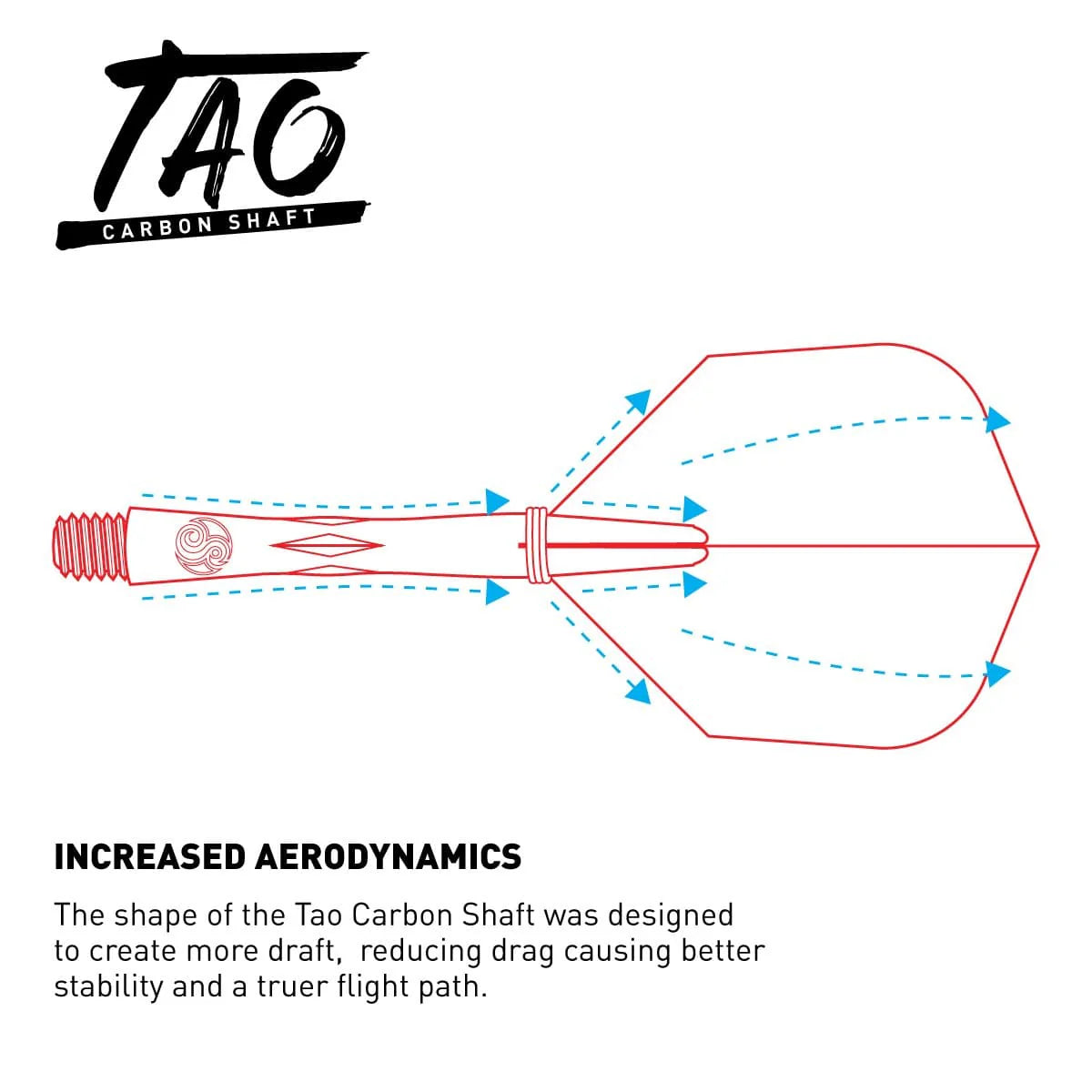 SHOT DARTS TAO CARBON SHAFT WITH SPRING RING