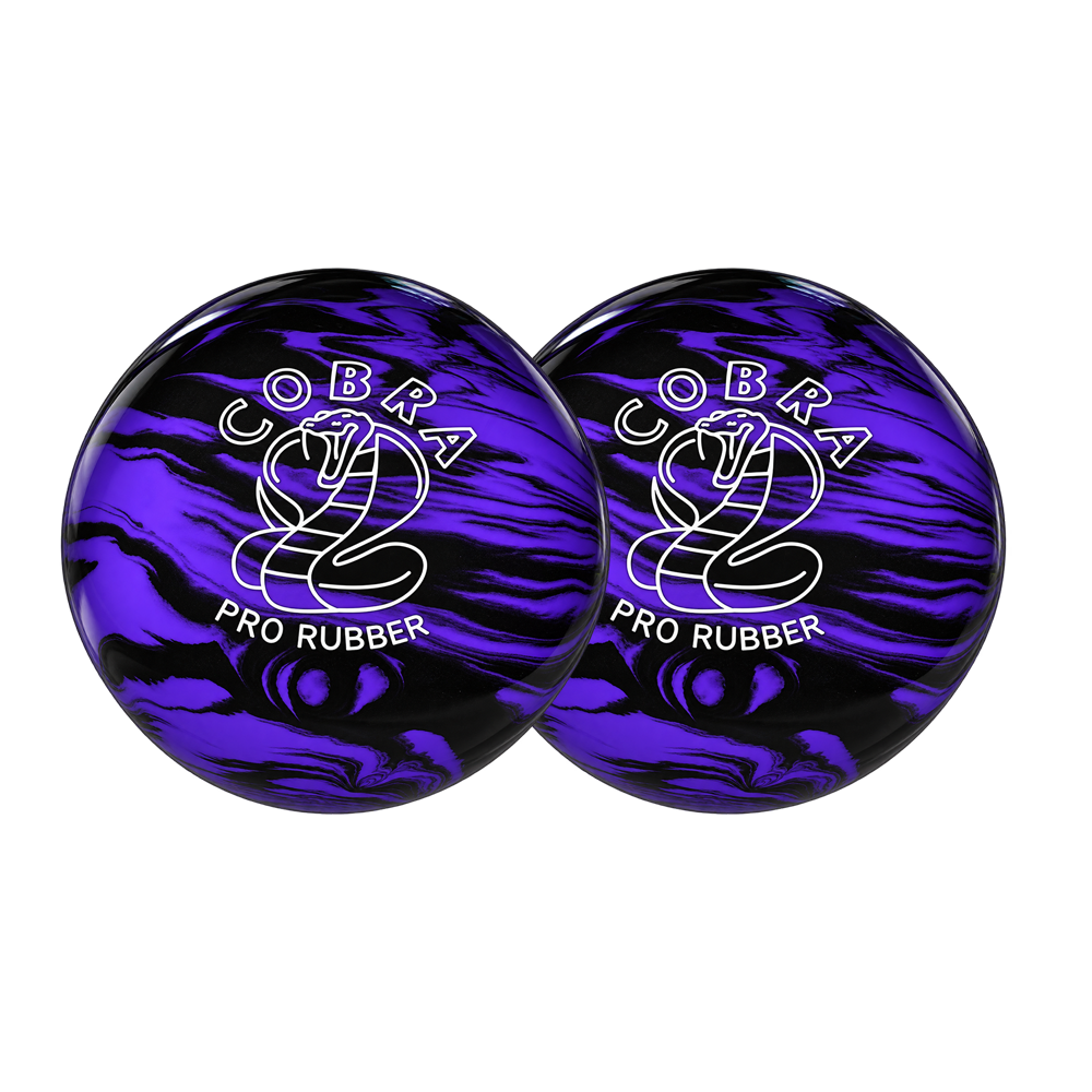 BOULES DE BOWLING COBRA PRO RUBBER - LAVANDE / NOIR