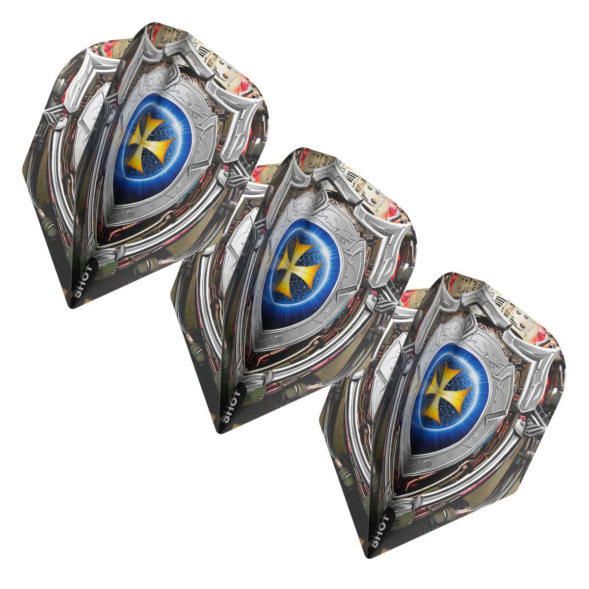 SHOT FUTURE KNIGHTS DARKSTAR DART FLIGHT SET - SMALL STANDARD