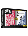 COPAG PLASTIC BRIDGE DECK CARDS 1546 JUMBO RED AND BLUE