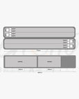 LONGONI ESSENZA LEATHER CASE 6397 GREY/BROWN 4B/6S