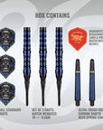 SHOT TRIBAL WEAPON JAVA SOFT TIP DART SET - 90% TUNGSTEN BARRELS
