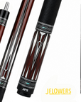 J FLOWERS ARDEN PRESTIGE POOL CUE BROWN CARBON SHAFT 13MM 19OZ
