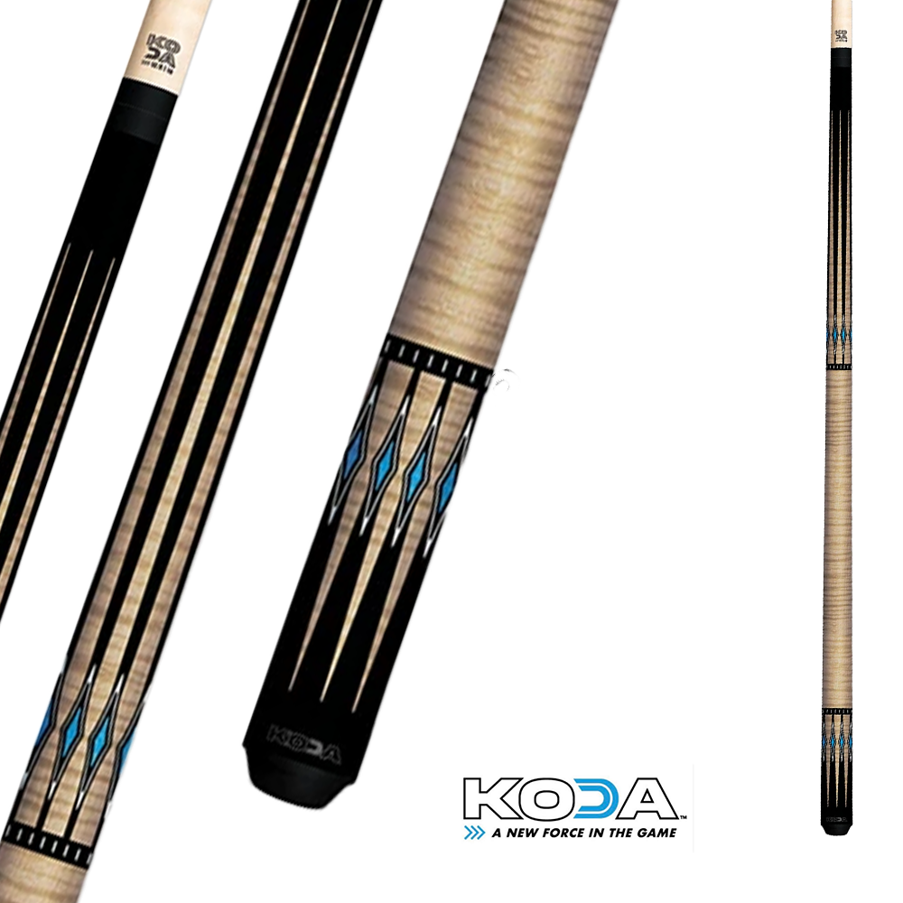 KODA SPORTS KD55BN POOL CUE - BROWN 12.5MM 19OZ