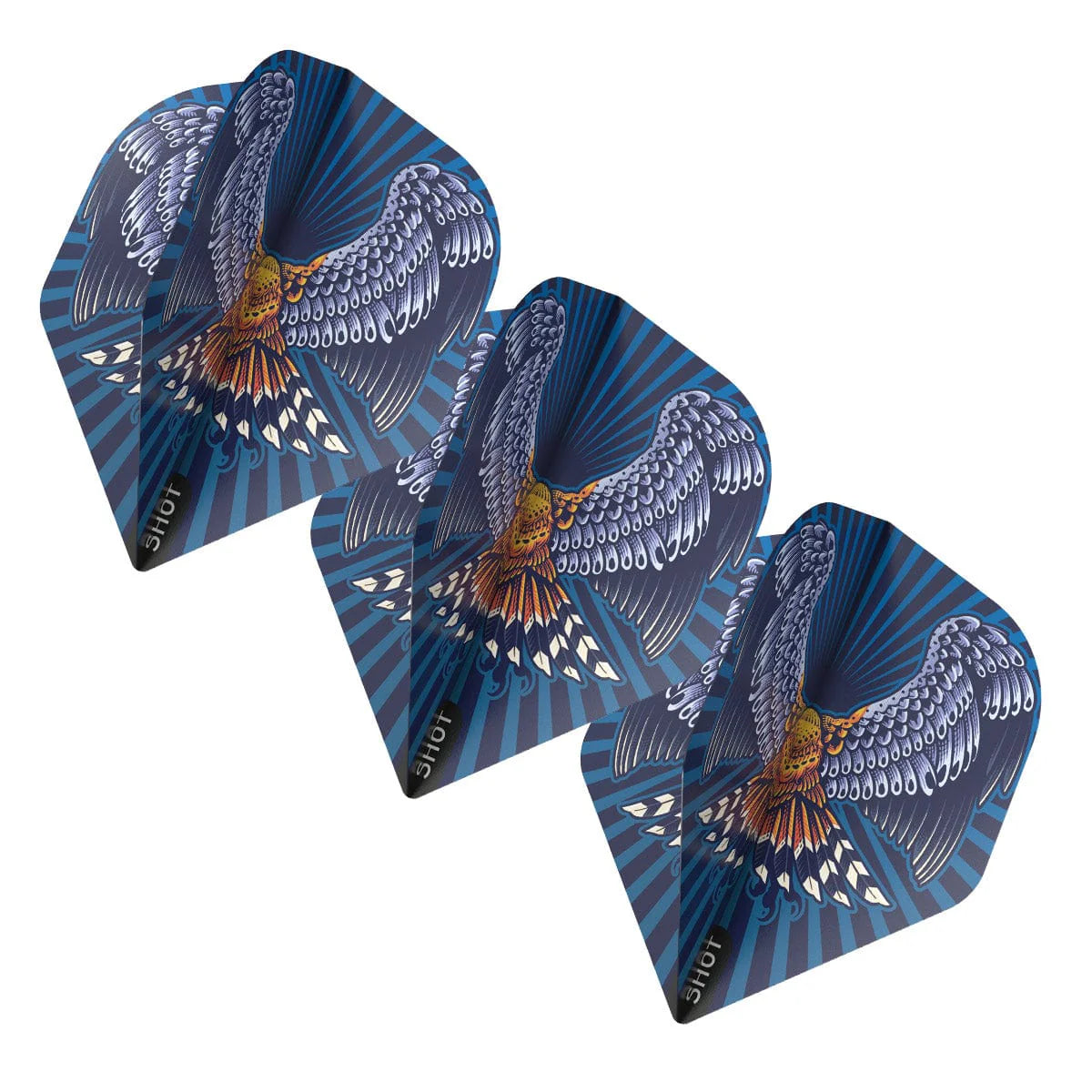 PLUMES DE DARD SHOT OISEAUX DE PROIE KESTREL ENSEMBLE DE 3 STANDARD