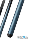 BAGUETTE DE BILLARD KODA SPORT SNEAKY PETE LD7 REV. FLÈCHE BLEUE ET NOIRE SANS GRIP 11.75MM 19OZ