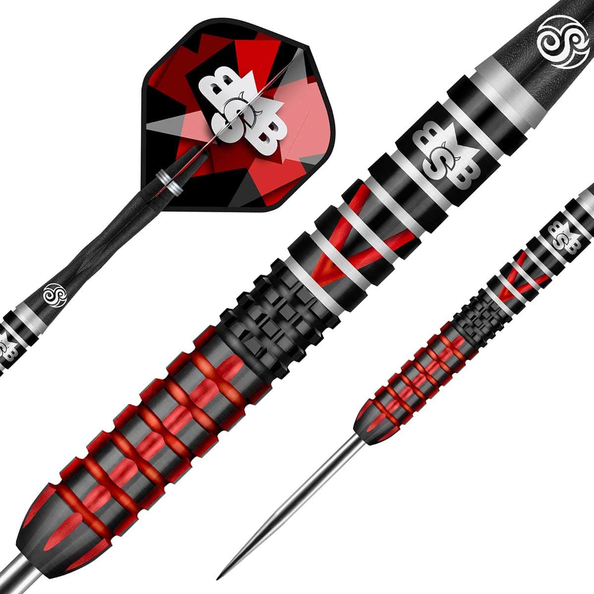 SHOT MICHAEL SMITH DEFIANT STEEL TIP DART SET - 90% TUNGSTEN BARRELS