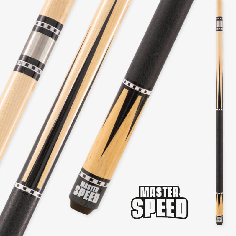 NEW MASTER SPEED POOL CUE 4 POINTS - BLACK