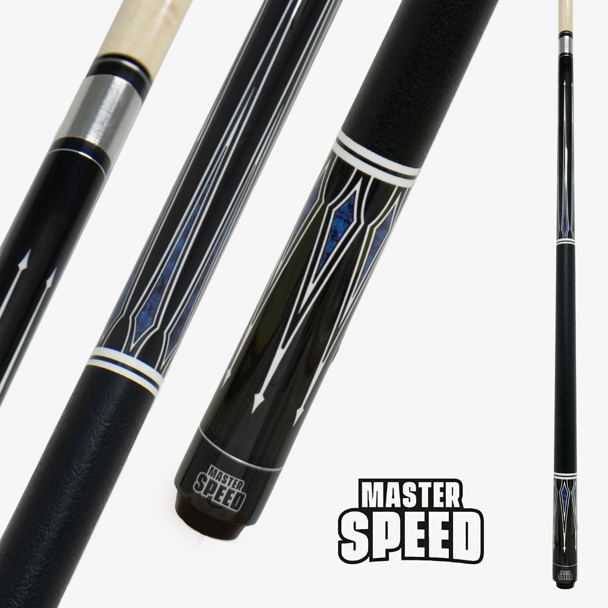 MASTER SPEED POOL CUE OL23-2 BLUE 58'' 13MM
