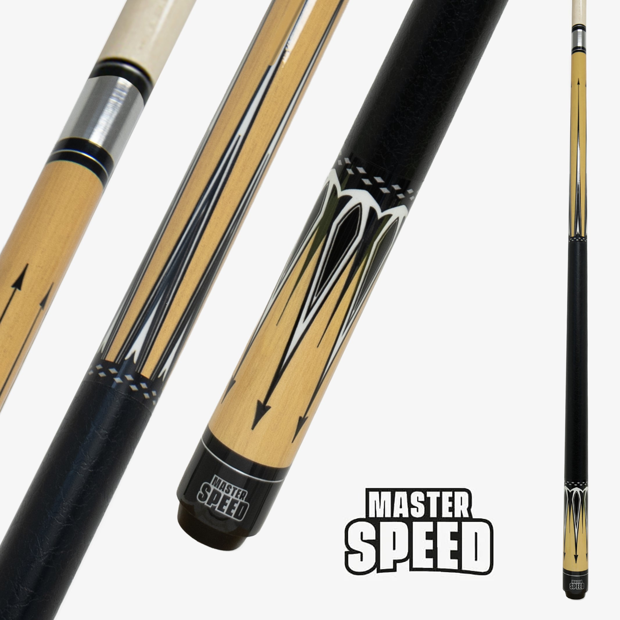MASTER SPEED POOL CUE OL23-3 BROWN 58'' 13MM