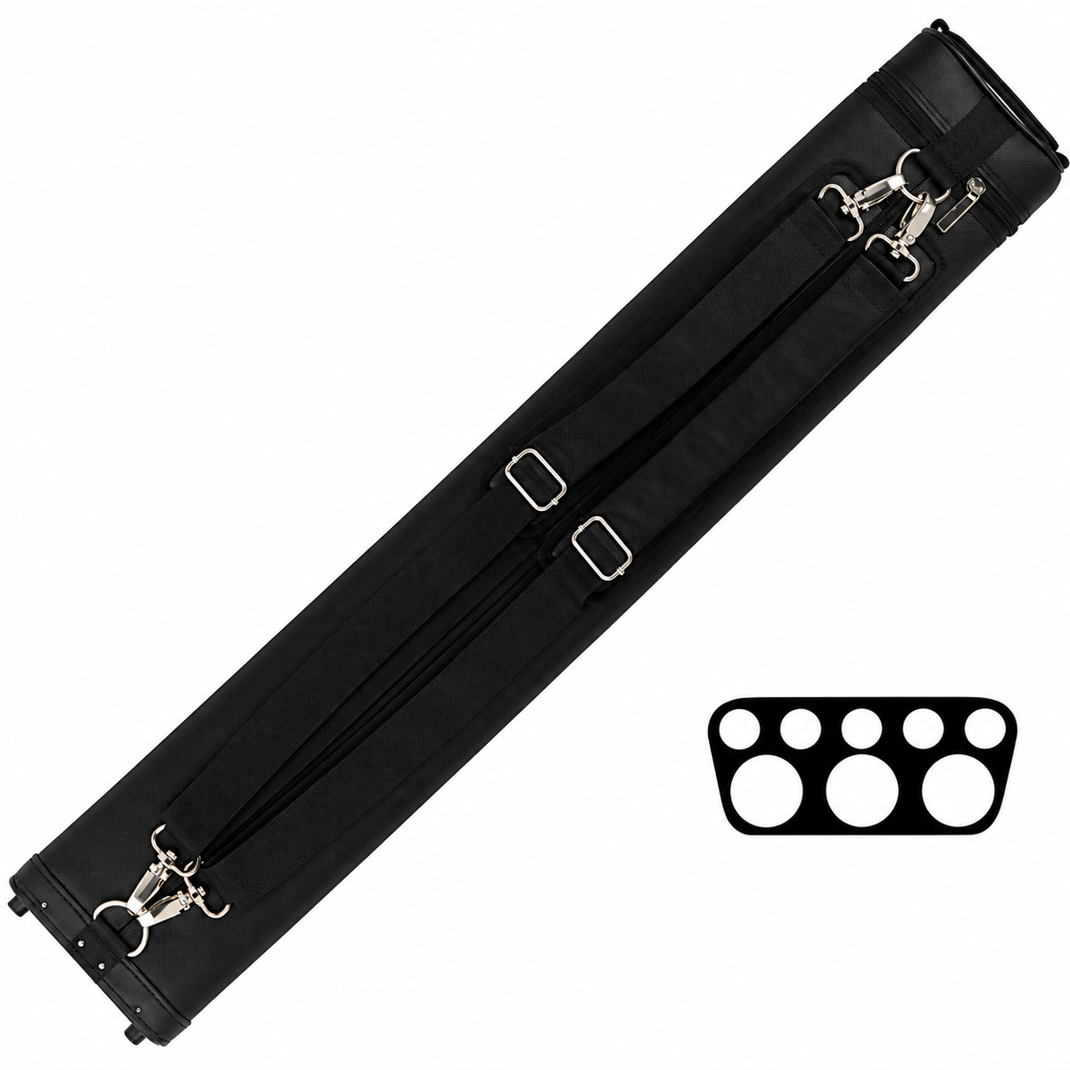 OUTLAW OLB35N 3X5 HARD CUE CASE - BLACK/WHITE - LIMITED EDITION
