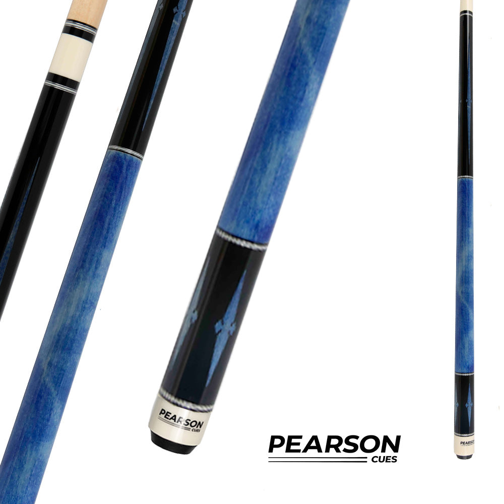 PEARSON POOL CUE PLAYERS SERIES - IRISH LINEN WRAP BLUE 12.5MM