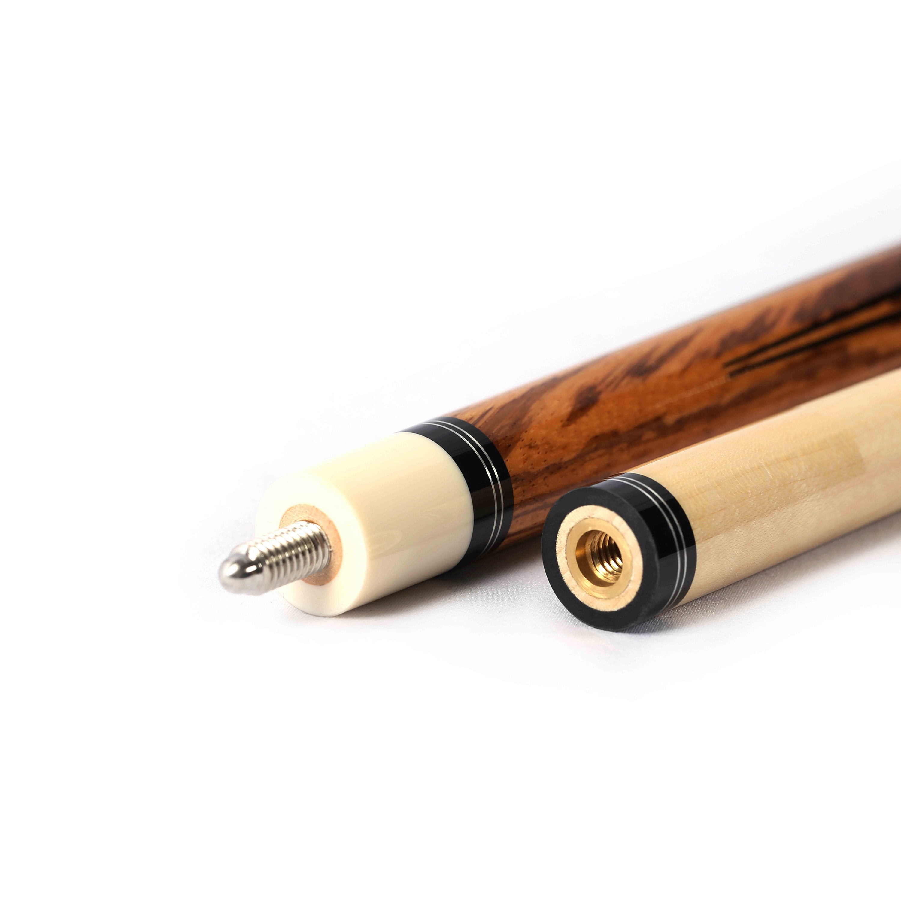 PEARSON POOL CUE PLAYERS SERIES PP-3 BROWN ZEBRAWOOD - CARBON SHAFT NO WRAP 12.5MM