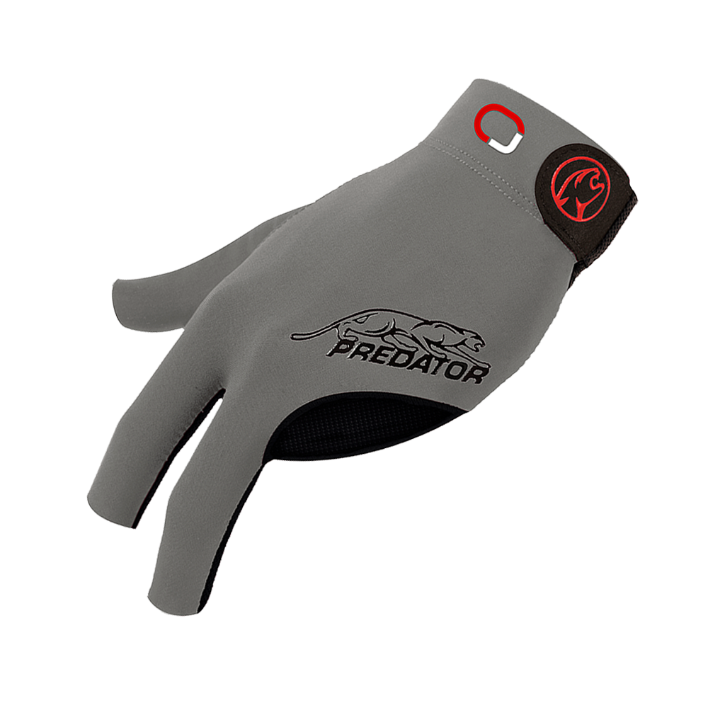 PREDATOR JASMIN OUSCHAN SECOND SKIN PREMIUM FINGERLESS GREY BILLIARD GLOVE