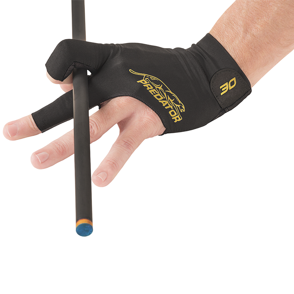 GANT DE BILLARD PREDATOR SECOND SKIN SPÉCIAL 30E ANNIVERSAIRE NOIR/DORÉ - ÉDITION LIMITÉE