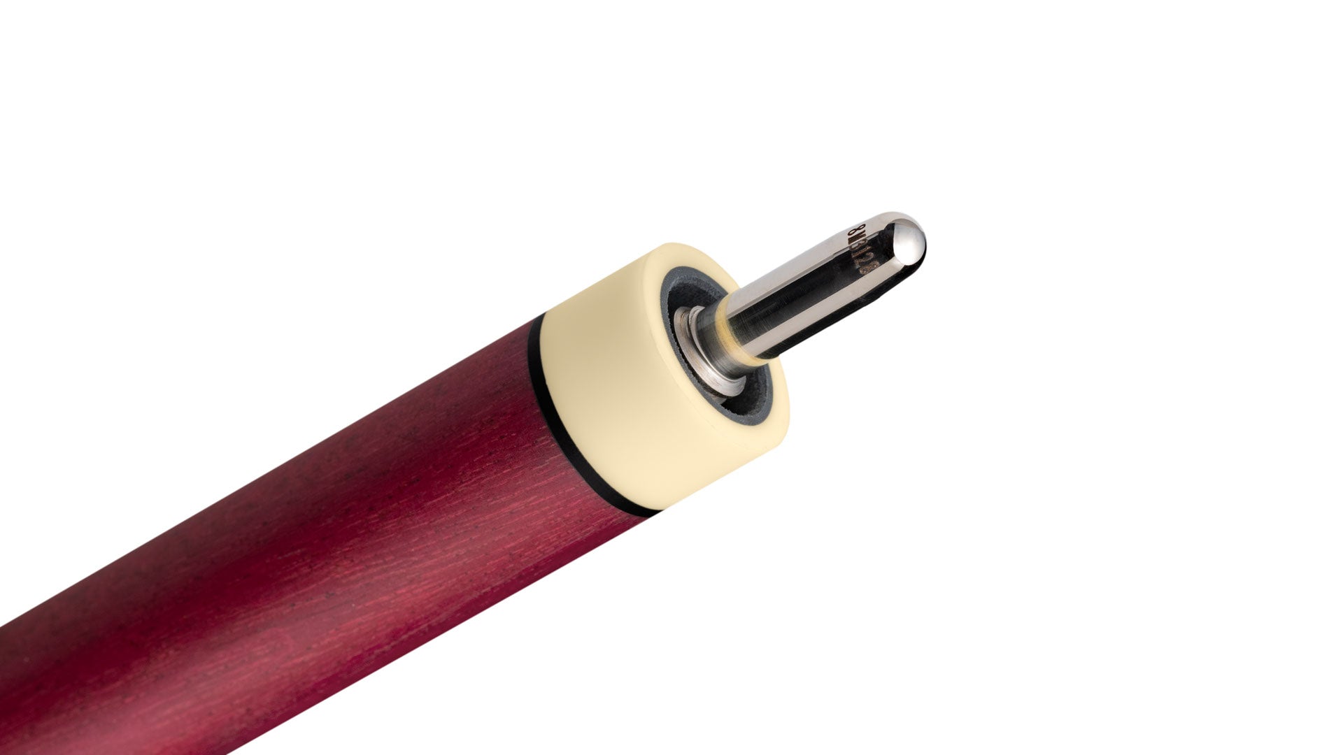 PREDATOR 8-POINT SNEAKY PETE POOL CUE - PURPLE HEART/CURLY - ELEPHANT PATTERN LEATHER WRAP (SHAFT NOT INCLUDED)