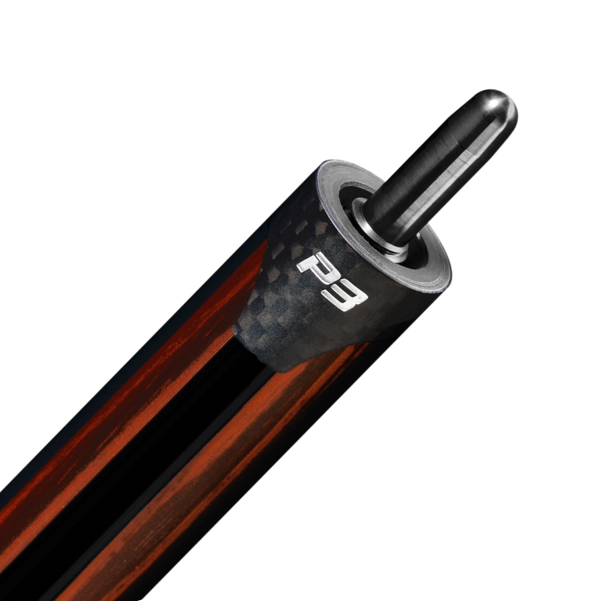 PREDATOR P3 REVO RED TIGER POOL CUE WITH NO WRAP (SHAFT NOT INCLUDED)