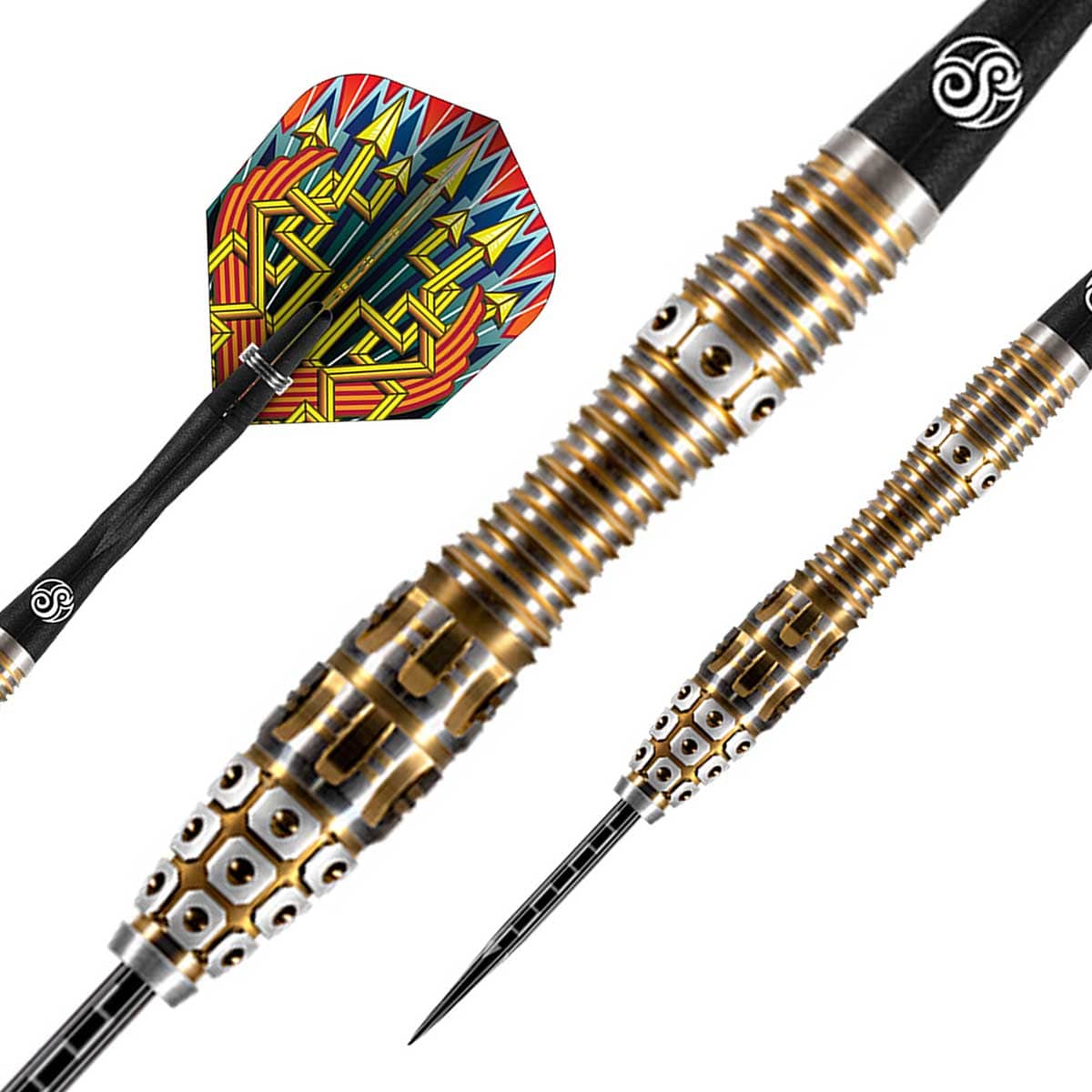 SHOT ROMAN EMPIRE LEGION STEEL TIP DART SET - 90% TUNGSTEN BARRELS