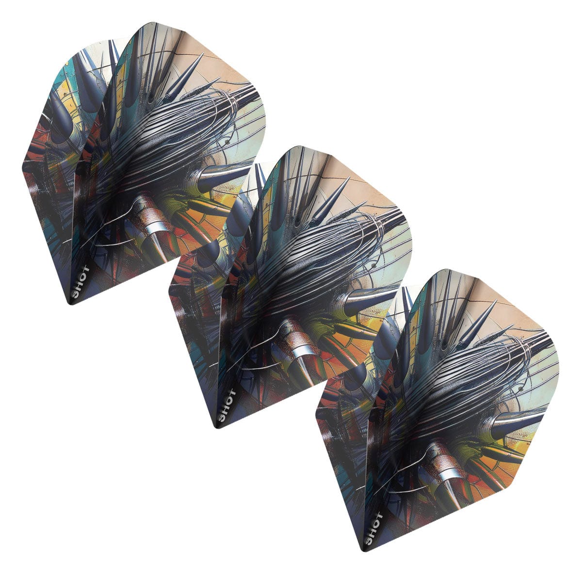 ENSEMBLE DE PLUMES DE DARDS SHOT GNARLY RIPPAH - PETIT STANDARD