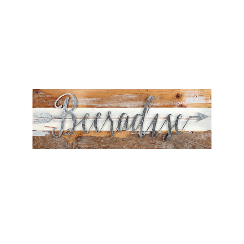 ENSEIGNE "BEERADISE" - 24 L X 1 P X 8 H PO - ÉDITION LIMITÉE