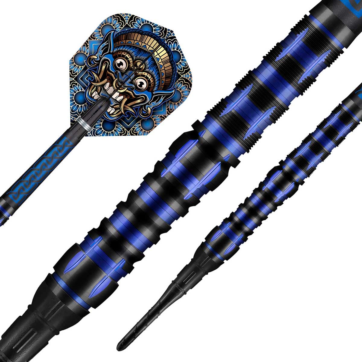 SHOT TRIBAL WEAPON JAVA SOFT TIP DART SET - 90% TUNGSTEN BARRELS