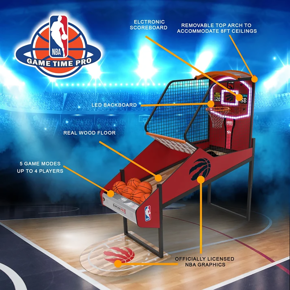 JEU DE BASKETBALL D’ARCADE ICE – TORONTO RAPTORS NBA GAME TIME PRO