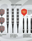 FLÉCHETTTES SHOT WARRIOR AWE POINTE SOUPLE - BARREAUX EN TUNGSTÈNE À 90%