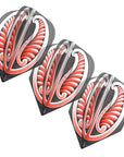 ENSEMBLE DE 3  PLUMES DE DARD SHOT WARRIOR FLIGHT - PETIT STANDARD