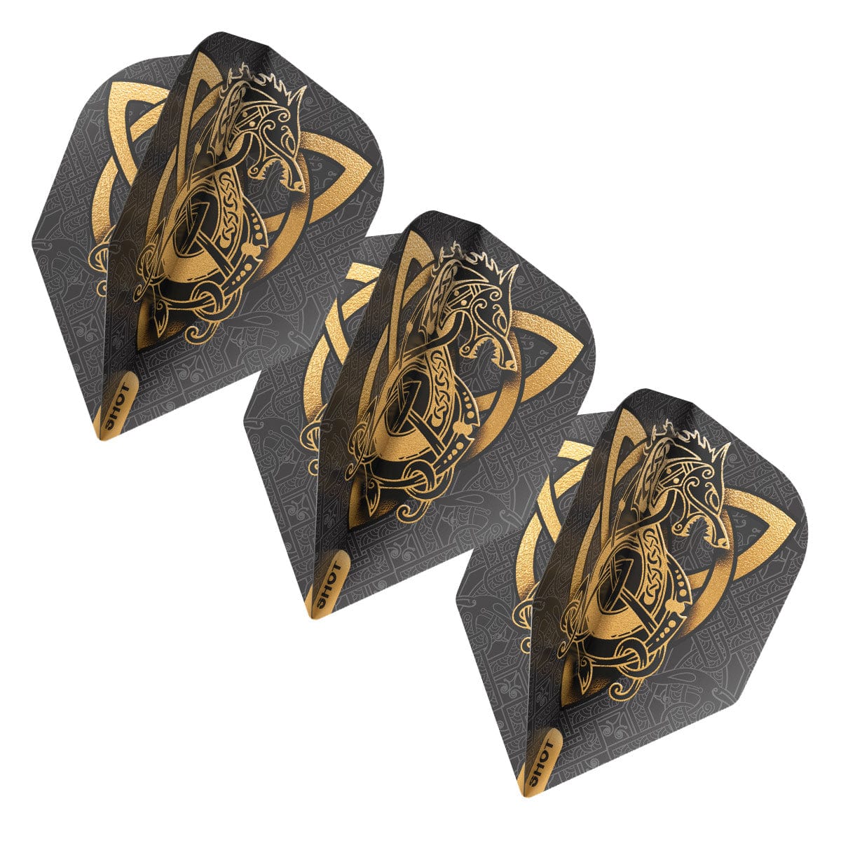SHOT VIKING WOLF DART FLIGHT SET - SMALL STANDARD