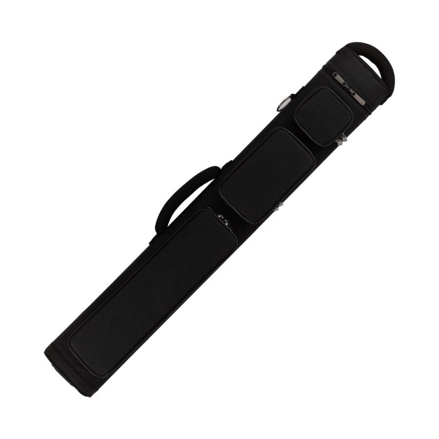 ÉTUI RIGIDE POUR BAGUETTES DE BILLARD ACTION BACKPACK ACB24 2 MANCHES 4 FLÈCHES - NOIR