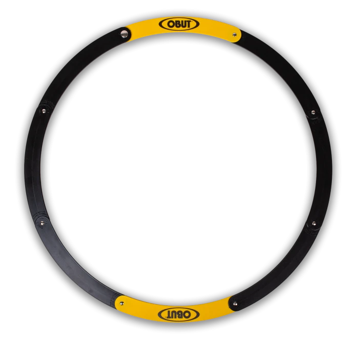 CERCLE DE PÉTANQUE OBUT PLIANT NOIR ET JAUNE