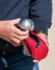 SACOCHE DE PÉTANQUE OBUT EN TOILE CERISE