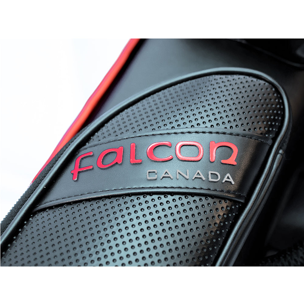 FALCON HARD CASE PVC LEATHER BLACK AND RED 3 BUTTS 5 SHAFTS