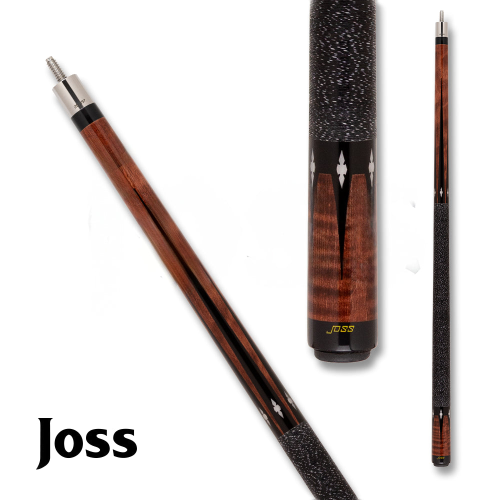 BAGUETTE DE BILLARD JOSS JOS55 AVEC GRIP MARRON ET NOIR 13MM 19OZ