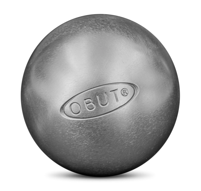 ENSEMBLE DE TROIS BOULES DE PÉTANQUE OBUT LOISIR INOX LISSE