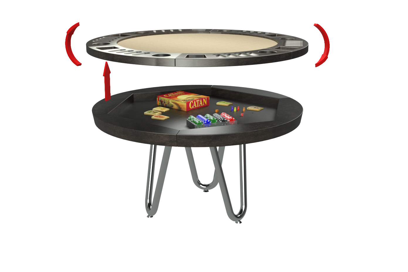 LOUNGE TABLE DE JEUX RONDE