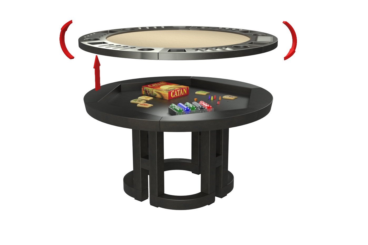 TABLE DE JEUX RONDE MAZE – Canada Billard