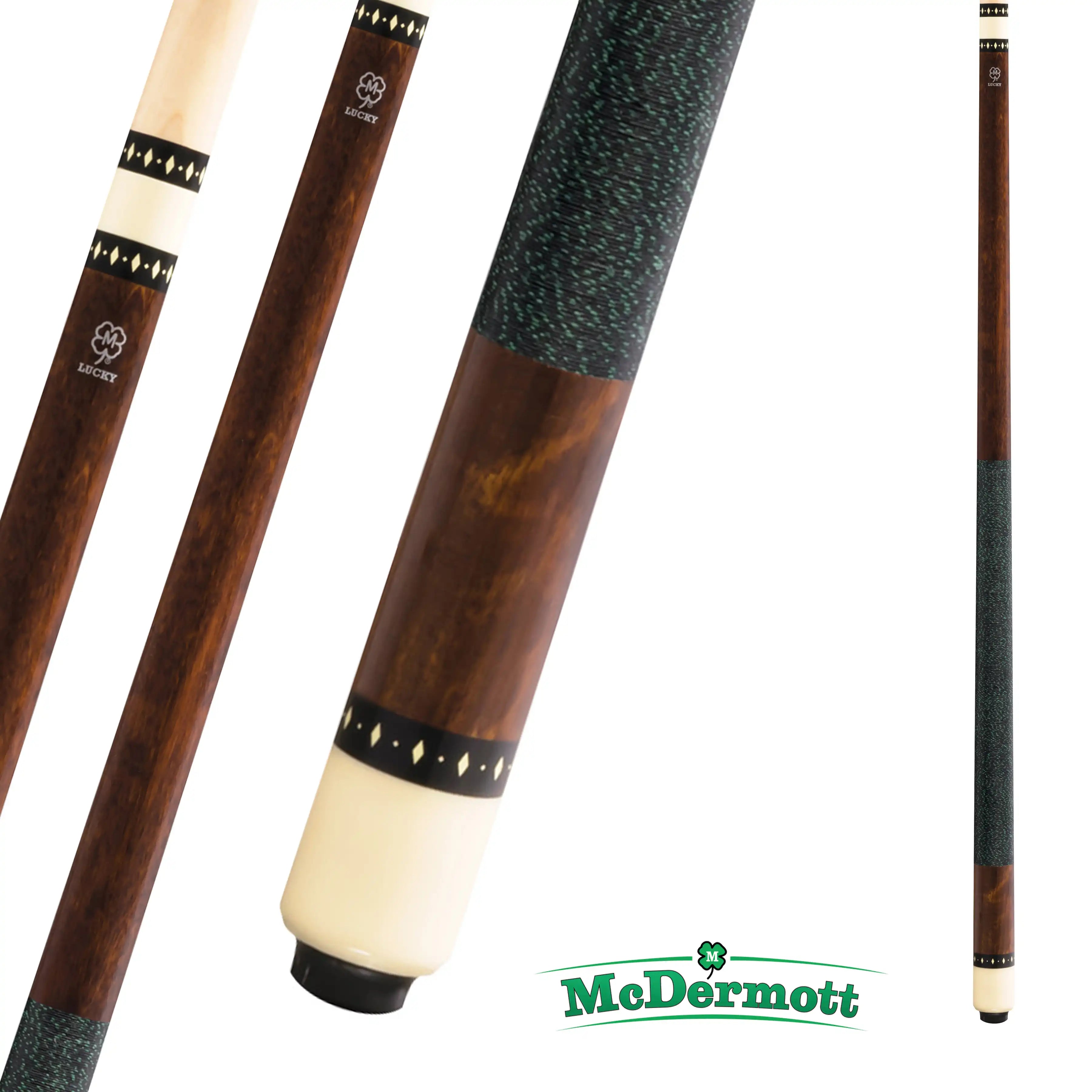 McDermott Lucky L9 Pool Cue - Cherry Stain, 58", 13mm Shaft, Two-Piece Stick
