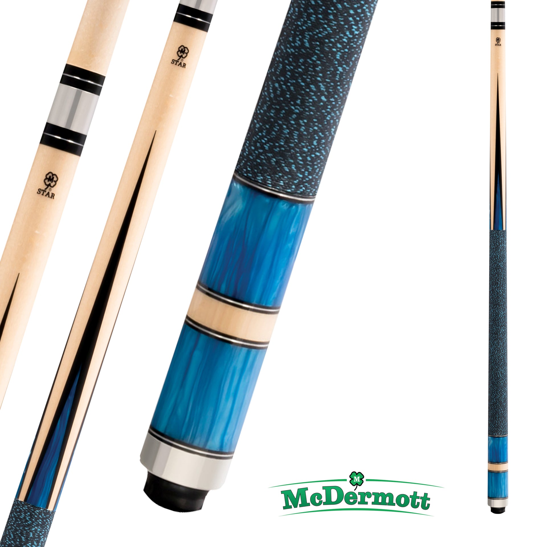 Mcdermott Pool Cue | Hustler S1 Mcdermott Star Cherry Stain Two Piece Billiard Table Pool Cue Stick